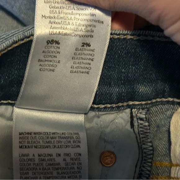 Mother Jeans Insider Crop Step Fray Not Rough Enough Blue Denim Women's Size 30 - Picture 10 of 15